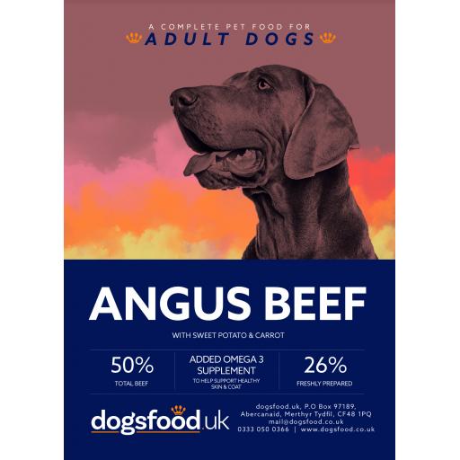Grain Free Dog Food Angus Beef with Sweet Potato & Carrot Recipe