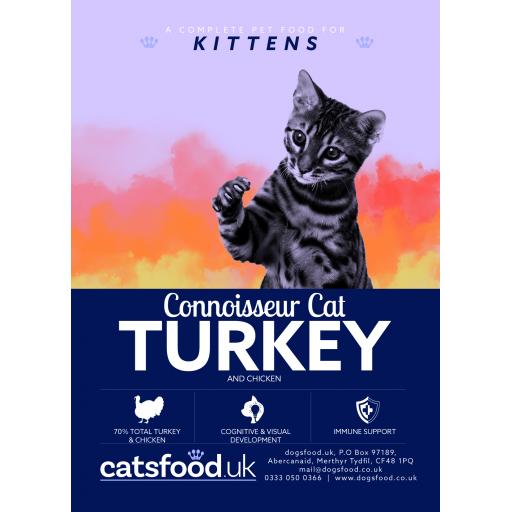 Connoisseur Cat Kitten Turkey & Chicken Dry Food