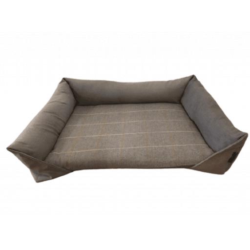 Sofa Check Fabric & Velour - Non Slip Base