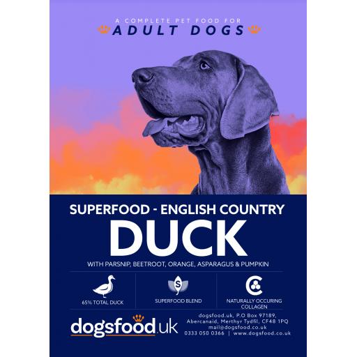 Superfood 65 English Country Duck Adult Dog Food